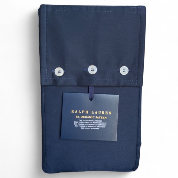 Ralph Lauren Home 2 King‎ Pillowcases Polo Navy Blue NWT